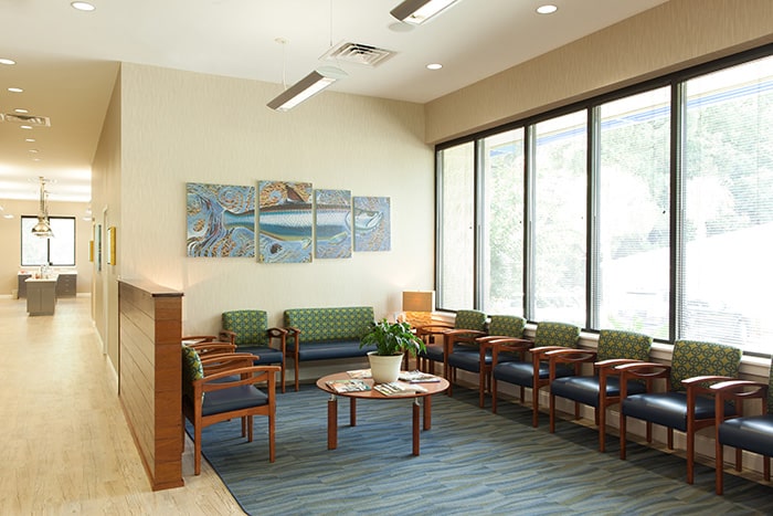 Waiting room at Vaught Orthodontics in Savannah and Richmond Hill, GA
