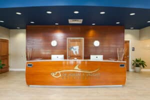 Front desk for Vaught Orthodontics in Savannah and Richmond Hill, GA